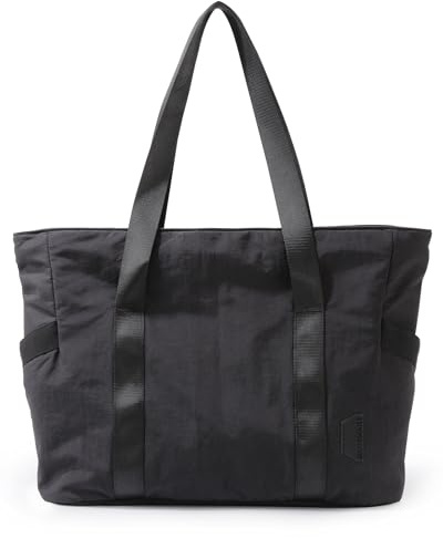 bagsmart Bolso bandolera para mujer, bolso de mano, bolsa de yoga, bolsa de la compra grande, impermeable, multibolsillo, correa de hombro, bolsa de transporte para trabajo, viajes, compras, escuela