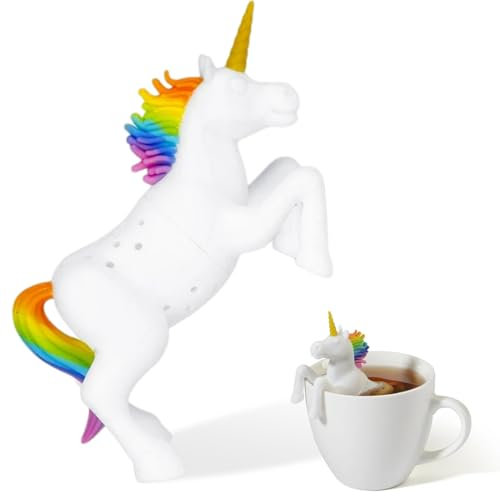GXGM infuseur thé, passoires à thé, filtre à thé, infuseur à thé créatif animal, filtre à résidus de thé, passoire à thé à, licorne, 1 pièce