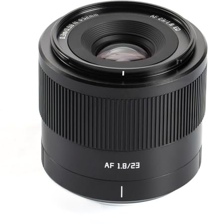 TTartisan AF 23mm F1.8 Prime Lens for Fuji X Mount, APS-C Frame Portable and Versatile Autofocus Lens Compatible with Fuji X-Mount Mirrorless Cameras X-A1、X-A10、X-A2、X-A3、X-A5、X-A7、X-M1、X-M5、