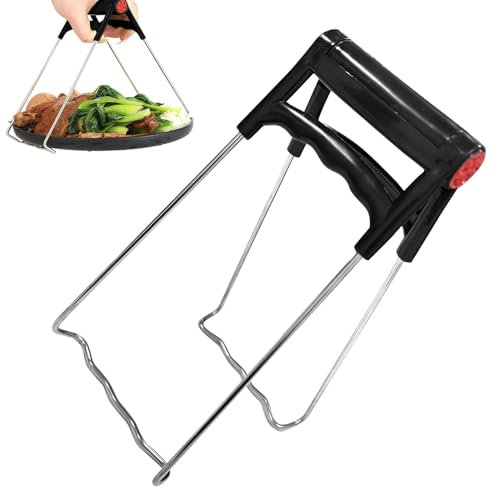 Pince pour Air Fryer, Clip Anti-Brûlure Bol,Pince Anti-Brûlure en Inox, Pince pour friteuse à air chaud, Pince pour Airfryer,pour Les Ustensiles de cuisine du four à micro-ondes à Bol Chaud