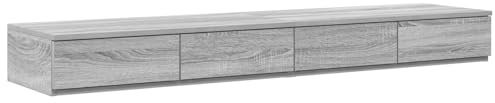 vidaXL Sänglådor Grå Sonoma 135 x 36,5 x 16,5 cm Konstruerat trä