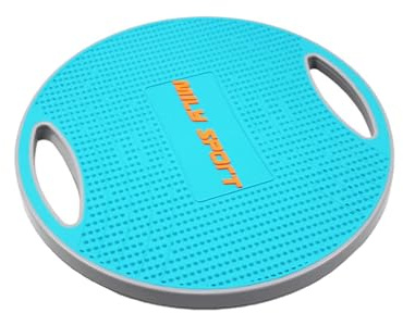 SZLIFE Wobble Balance Board, Esercizio di Equilibrio Stabilità Allenamento Portatile con Maniglia per Allenamento Core Palestra Fisica, Diametro 42 cm
