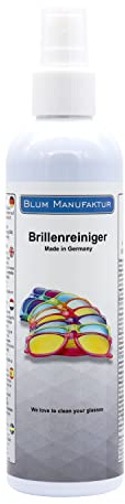 Blum – Limpiador de gafas, 250 ml, limpieza sin rayas de todo tipo de gafas, gafas de sol, accesorios de lectura y más