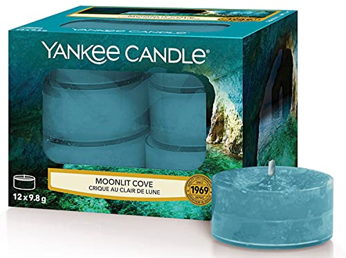 Yankee Candle - Lumini da tè profumati, Moonlit Cove, 12 pezzi