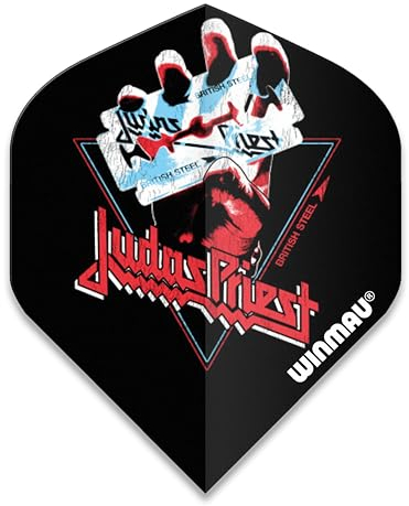 WINMAU Rock Legends Judas Priest Blade Rhino Extra Thick Dart Flights - 1 Satz pro Packung (Insgesamt 3 Flüge)