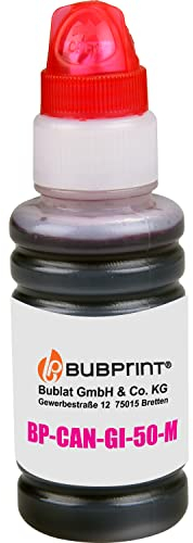Bubprint Tintenflasche kompatibel als Ersatz für Canon GI-50 M GI50 GI 50 für Pixma G5050 G6050 G7040 G7050 Magenta