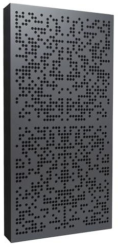 Bluetone Acoustics Binary AbFuser | Akustisk diffusor för att förbättra rummets akustik och ljudisolering | akustikpaneler | akustikplatta | acoustic panel (100x50x7cm, Antracit)