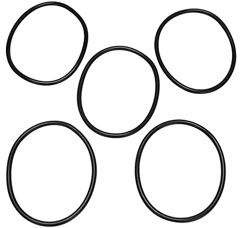 Dropfree 5 PièCes 100 Mm de DiamèTre ExtéRieur, 5 Mm D'éPaisseur, Joint en Caoutchouc, Joints Toriques FiltréS une L', Noir