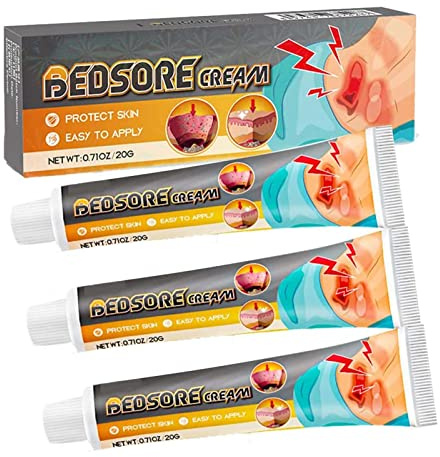 Bed Sore Treatment Cream, Bedsore Ointment, Bed Sores Healing Cream, Fast Wound Healing Gel, Fast-Acting Healing Cream for Bed Sores (3PC)