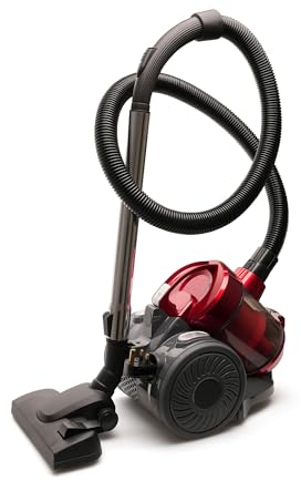 HomeLife 800w Powerful Bagless Cyclone Cylinder Vacuum for hard floor or carpet with hygienic filter - Red - E8101RD