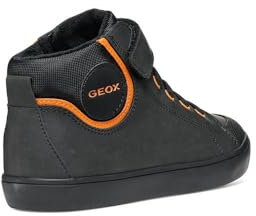 Geox Jungen J Gisli Boy C Sneaker, Schwarz, 34 EU