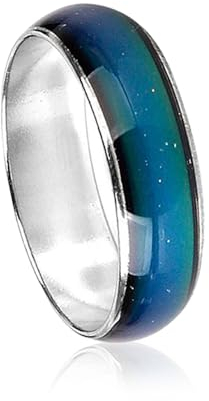 Yililay Magischer Ring, Stimmungsfarbe, veränderbar, Emotion, Gefühl, Legierungsring, Farbwechsel, Fingerring, Schmuck für Männer und Frauen