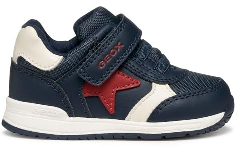 Geox B Rishon Boy, First Walker Shoe Bebé-Niños, Azul Marino, 19 EU