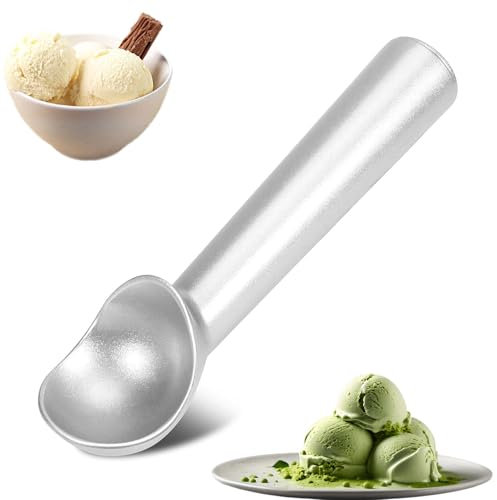 Aluminum Ice Cream Scoop – Non-Stick Coating for Easy Release & Cleanup – Durable, Lightweight, Perfect for Frozen Desserts