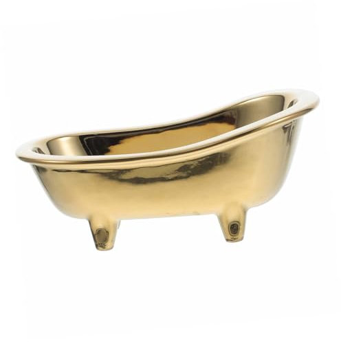 HOLIDYOYO Jabonera De para Bañera Bandeja Autodrenante De Jabón para Ducha Material Resistente Diseño Vintage para Baño