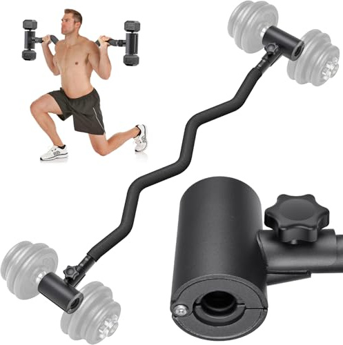 Kipika Convertisseur d'haltères réglable en haltère – Adaptateur de barre de curling EZ – Équipement d'haltérophilie polyvalent pour salle de sport à domicile