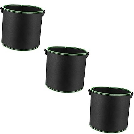 Toyvian 3pezzi Per Piante in Non Traspirante Per Coltivazione Contenitore Resistente Per Secchiello Rotonda