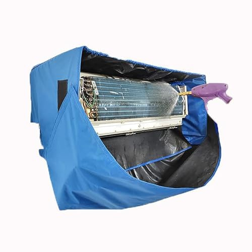 Campana de Lavado para Limpiador de Aire Acondicionado, Bolsa de Limpieza con paño Protector de Pared, Kit de Limpieza Profesional para Unidades de Aire Acondicionado Split de 1 a 3 Piezas,