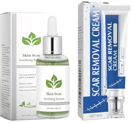 30g Gel Cicatrices Scar Removal Cream Y 50ml Cicatricure Esencia,Reparadora Profunda,Suave Y Agradable Para La Piel,De RáPida AbsorcióN, Apta Para Todo Tipo De Pieles