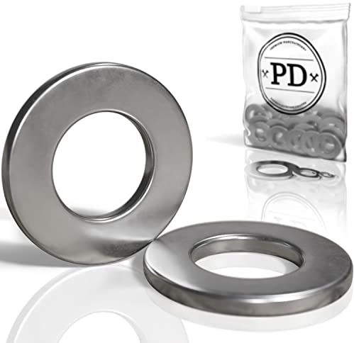 PD® Rondelles Metal M8 (DIN 125-A/ISO 7089) | Rondelles plates acier inoxydable A2 V2A | Rondelle acier inox de petit diamètre extérieur | Rondelle inox pour vis et boulons filetés | 25 pièces