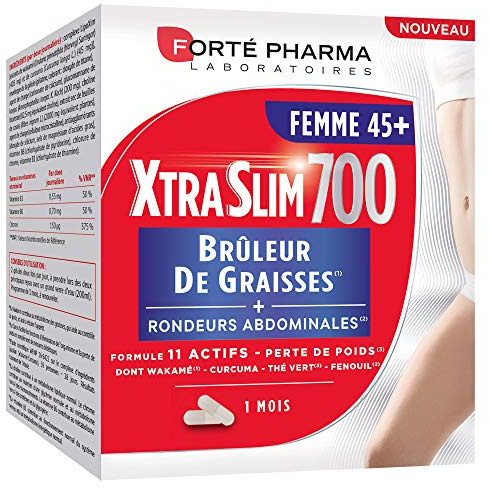 Forté Pharma - XtraSlim 700 45+ | Complément alimentaire Brûleur de Graisses pour femmes de 45 ans et plus | 120 gélules