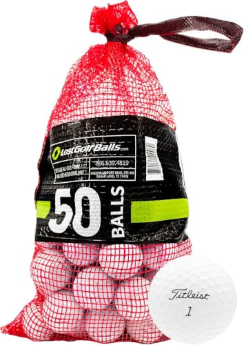 Titleist Pro V1 Golf Balls, Refinished Quality, No Logos or Player Markings, 50 Count