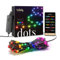Twinkly Dots 10m, Flexible RGB LED Strip, in- and Outdoor, Compatible with Alexa and Google Home, IP44, 16 M+ Colors, App Control, Black Wire, 200 LED Lights
