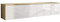 Marlux-Meble TV Schrank Lowboard Fernsehschrank Fernsehtisch Sideboard HiFi-Schrank Hängend oder Stehend Korpus-Eiche 121x31x33 cm