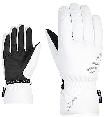 Ziener Damen KORENA Ski-Handschuhe/Wintersport | wasserdicht, atmungsaktiv, White, 8