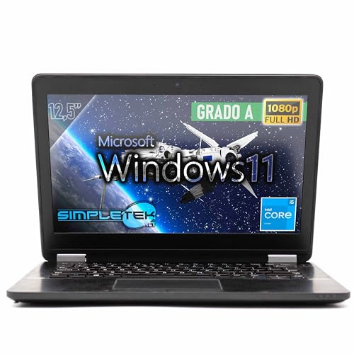 SIMPLETEK - 12,5-tums bärbar dator Core i5-6300U, 2,30 GHz, 32 GB RAM, 960 GB SSD, WebCam, HDMI, wifi, BT, Windows 11, professionell, bärbar dator för PC (renoverad)