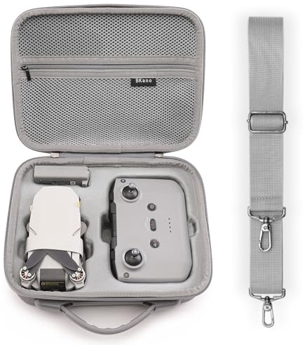 Veftsvy Flip Drone Bolsa de dji Mini 4K, Estuche de Transporte PU para dji Mini 2/2 SE/4K y Accesorios, Bolsa de Hombro Portátil Mini 4K Dron, Estuche Completo de Accesorios