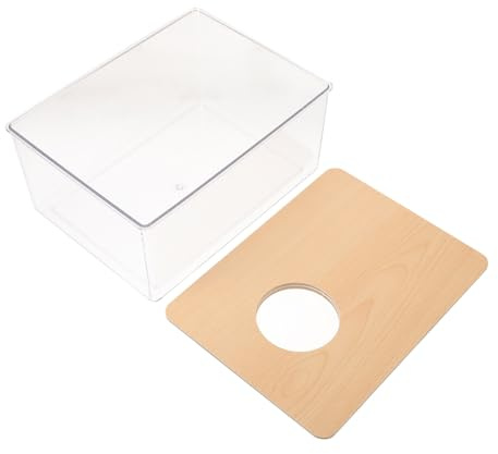 TOYANDONA Hamster Sandbad Behållare med Transparent Design Multifunktionell Bad och Toalettlåda för Smådjur Skyddar Känslig för Hamster och Chinchilla