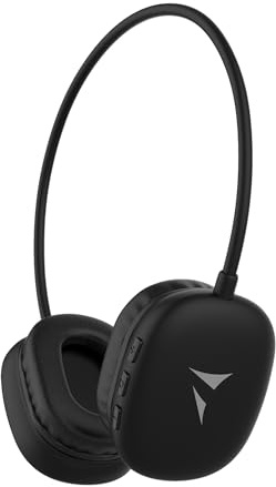 TECHMADE Mini Cuffie Wireless Bluetooth 5.4 Compatte e Leggere con Jack 3.5 mm, Audio Stereo, Controlli Integrati, USB-C, Portata 10 m (NERO)