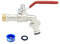 Garten Wasserhahn, 1/2 in Kugelhahn Frostsicher, für Haushalt, Garten, Industriebereic, Rot