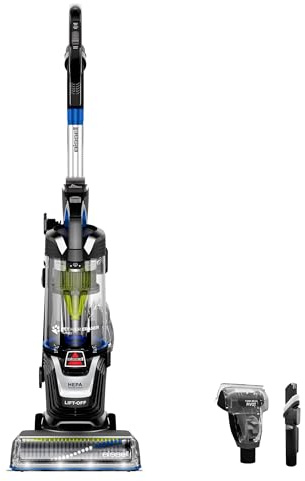 Bissell Pet Hair Eraser Turbo Lift-Off Vacuum, w/Self-Cleaning Brush Roll, HEPA Filtration, Powerful Pet Hair Pickup with TurboBrush Pivot Tool & LED-lit dusting Brush & Crevice Tool, 3774F