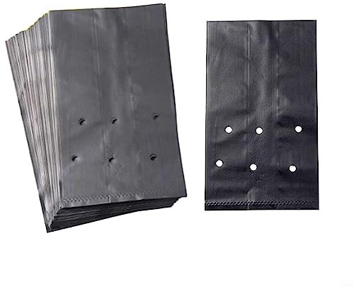 Oniissy 100 sacchetti spessi per la coltivazione di piante, con fori traspiranti per una crescita rapida