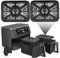 GWYXC Air Fryer Grill Plate for Ninja Foodi AF500UK 10.4L 7 in 1 AF400UK 9.5L 6 in1 DualZone 2 Drawers Air Fryer, Replacement Air Fryer Crisper Plate Grill Pan Tray Accessories, Dishwasher Safe