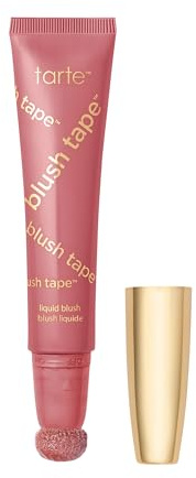 tarte blush tape liquid blush – Buildable Cream Cheek Makeup, Lightweight Formula, Blurs appearance for Radiant Glow, Vegan & Cruelty-Free, full size, rose