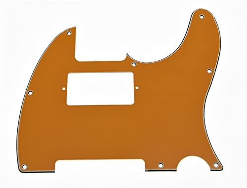 Dopro Humbucker-Plektrumschutz für USA/Mexican FD Telecaster, 8 Löcher, Orange, 3-lagig