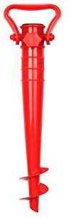 CLICLED Picchetto per ombrellone 42cm trivella Supporto Base Universale Punta Girevole