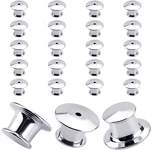 YANGWEN 20 perni di bloccaggio in Metallo Locking Pin Backs Metal Locking Spilla,Non Sono necessari Attrezzi