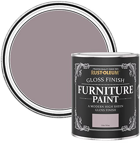 Rust-Oleum Purple Furniture & Skirting Board Paint in Gloss Finish - Lilac Wine 750ml