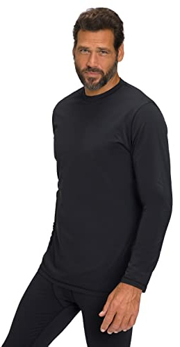 JP 1880 Skidkläder för män, skidundertröja 1/1 t-shirt, svart, 8XL, svart, 8XL