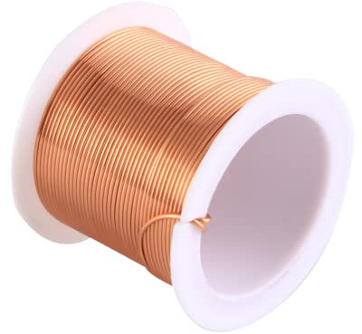 Kupferlackdraht, 0,1 mm x 50 m Emaillierter Kupferdraht, Kupferspulen-Magnetwickeldraht für Motortransformator-Lautsprecher-Magnetspule