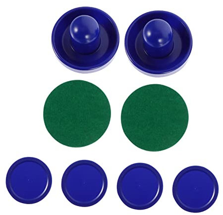 Homoyoyo Ensemble de palets de Hockey pneumatique, Air Hockey Pushers Ensemble Accessoires de Palets et Poussoirs Plastique pour Jeux Table pour Foires et Salles Jeux