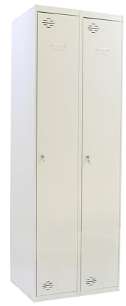 Simon Rack Taquilla Vestuario 1 Puerta 1800x600x500 mm - Simonlocker | 2 Módulos, Incluye 2 Llaves, Gris, Pintura anticorrosión