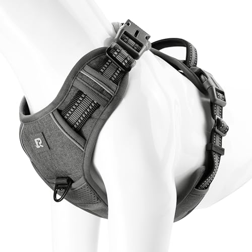 Hundegeschirr Brustgeschirr Welpen Verstellbar Geschirr Hund Reflektierend Atmungsaktiv Hundegeschirr für Kleine Mittlegroße Groß Hunde