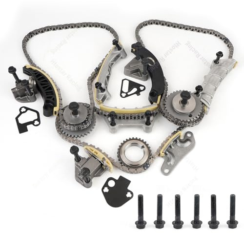 Htostar Racing Engine Timing Chain Kit 2007-2022 Compatible with Buick Cadillac Chevrolet GMC Pontiac Saab Saturn Suzuki Acadia Traverse Enclave Caprice Equinox Camaro 2.8 3.0 3.2 3.6 Replace 9-0753S
