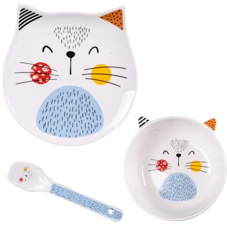 Mesa Passion - Servicio infantil de 3 piezas gato