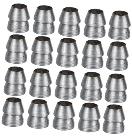 TOYANDONA 20 Pièces Coin Rond Cales Coins De Camping De Acier Manche De Hacher Coin De Rechange pour Coin De Manche De Silver Le Fer